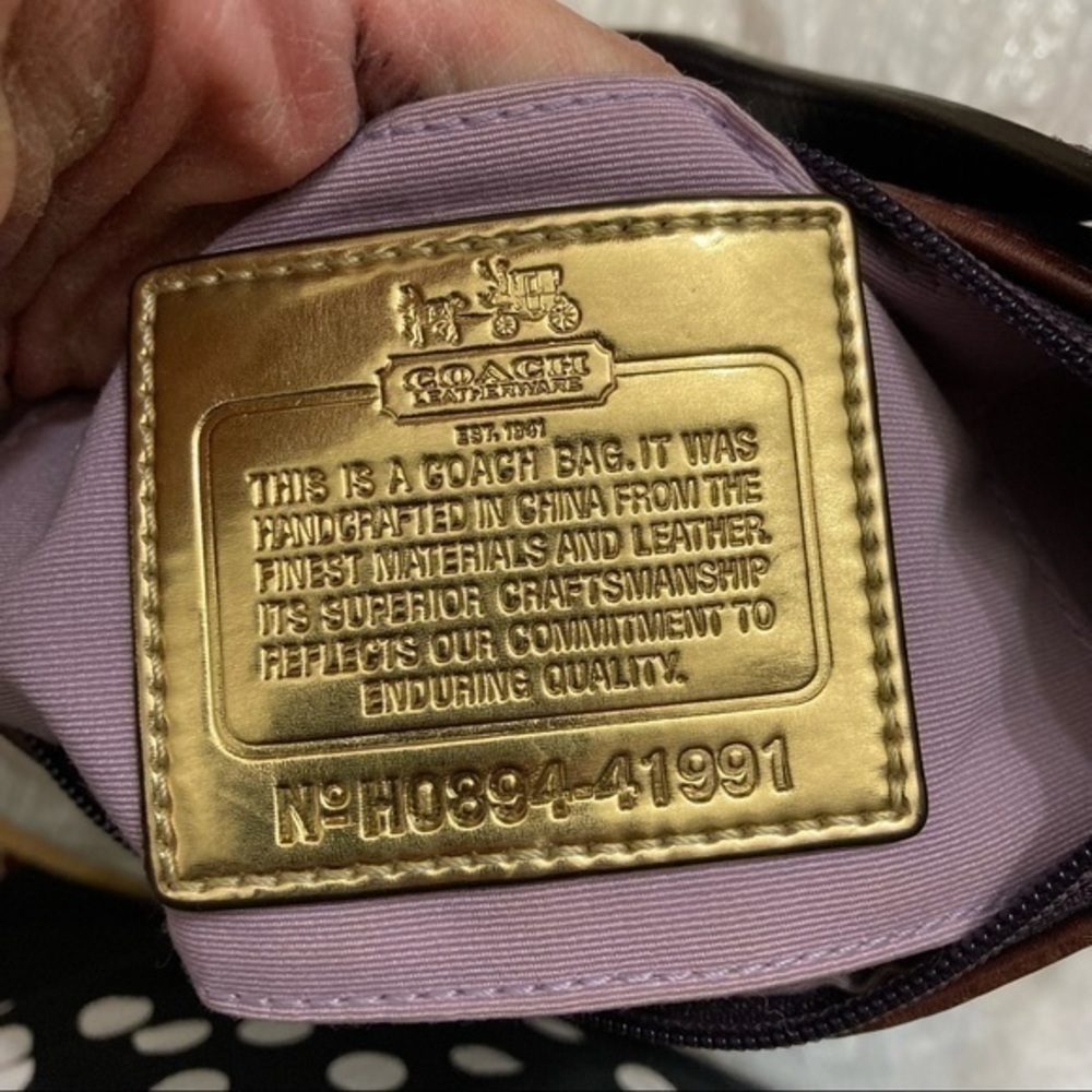 Coach Madison purple op c mini bag - Picture 9 of 14